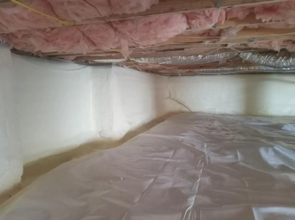Crawl space encapsulation with closed-cell spray foam for Spray Foam Roofing Repair in South Haven